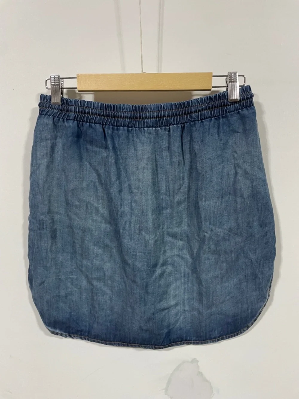 Cloth & Stone Denin Drawstring Mini Skirt - Blue - Picture 3 of 3